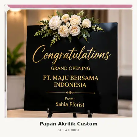 Papan Bunga Akrilik Tegalsari